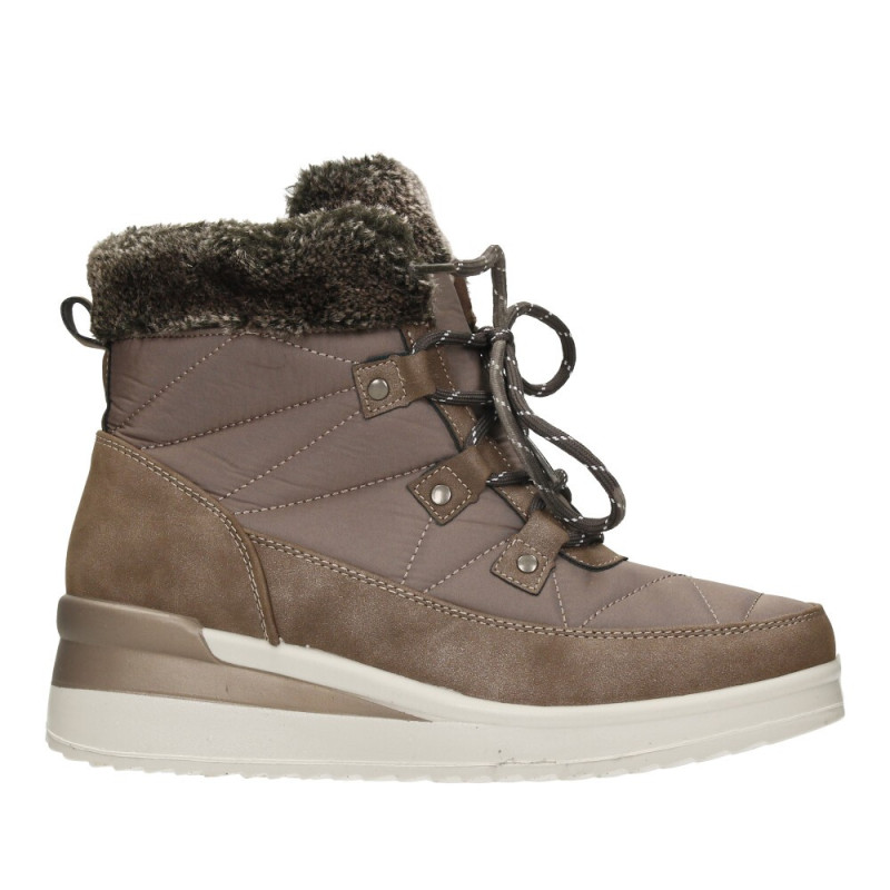 My soft 572 - Botas de cordones forradas color taupe