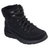 Skechers 16677 negro - Bota con cordones forradas de pelo