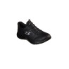 Skechers 88888301 BBK negro - Zapatillas con cierre de elásticos y material tipo nobuck